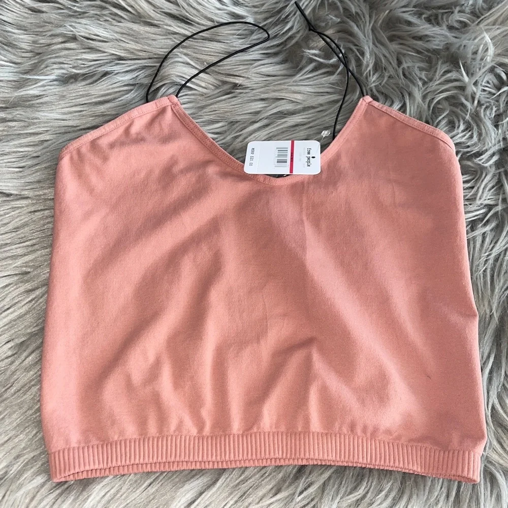 NWT Free People Intimately Free FP Skinny Strap Seamless Brami Iced Chai XS/S - Picture 2 of 7